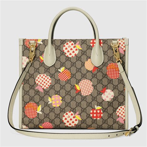 gucci les pommes tote|GUCCI Gucci Les Pommes small tote .